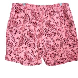 Tommy Bahama Relax coral color swim trunks with paisley print Size XXL